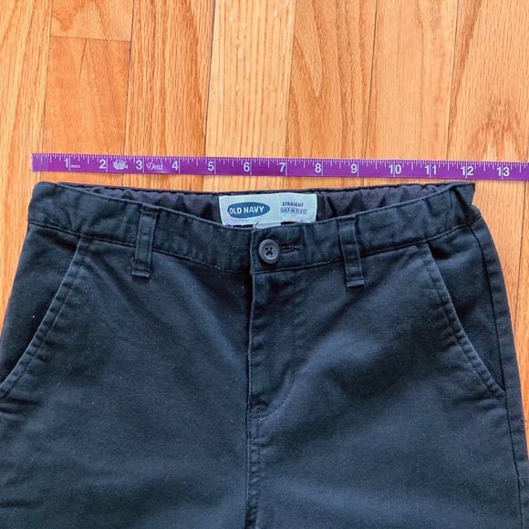 Boy’s size 10 Old Navy black straight leg dress pants with adjustable waist - Picture 4 of 7